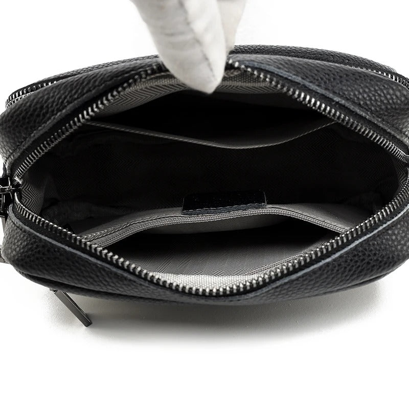 Sac Maë Compact – Cuir Véritable Grainé