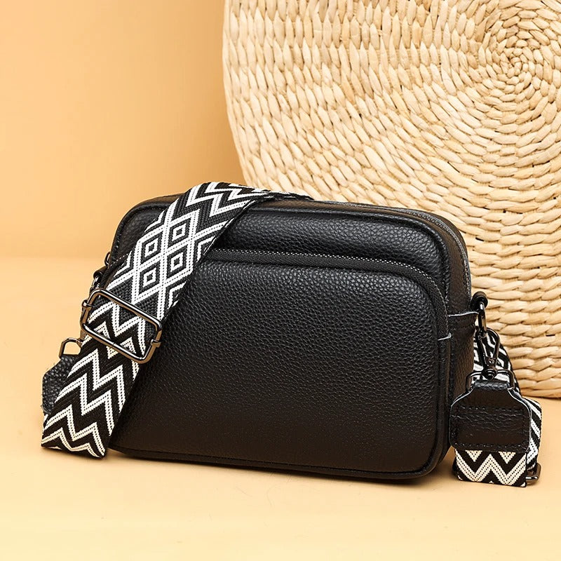 Sac Maë Compact – Cuir Véritable Grainé