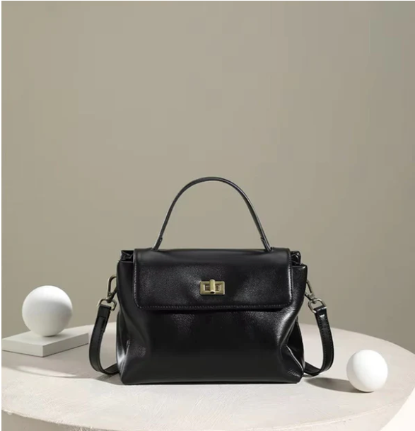Sac Élégance - Bordeaux & Cuir Véritable
