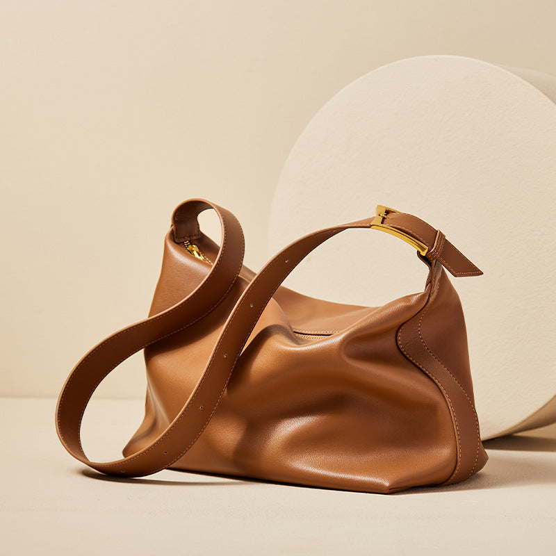 Sac Demi-Lune – Cuir Végan Souple
