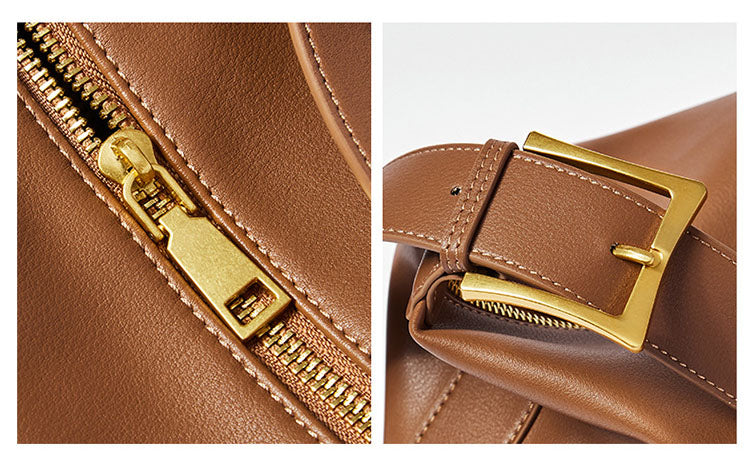Sac Demi-Lune – Cuir Végan Souple