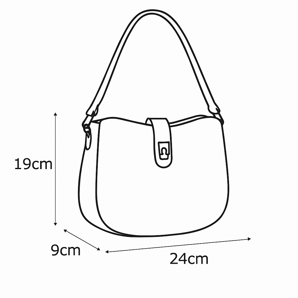 Sac Elena Compact - Cuir Véritable