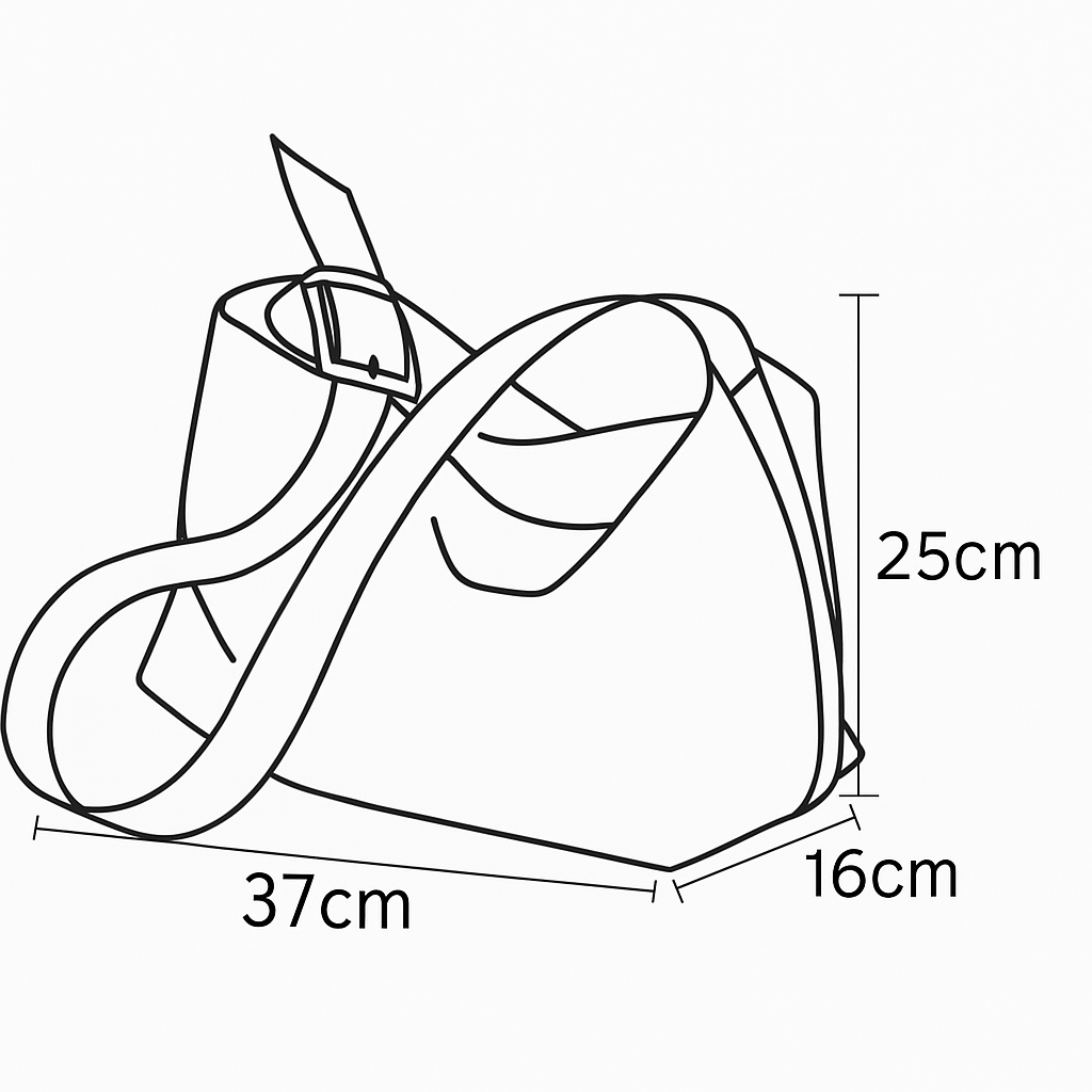 Sac Demi-Lune – Cuir Végan Souple