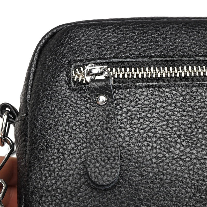 Sac Maë Compact – Cuir Véritable Grainé
