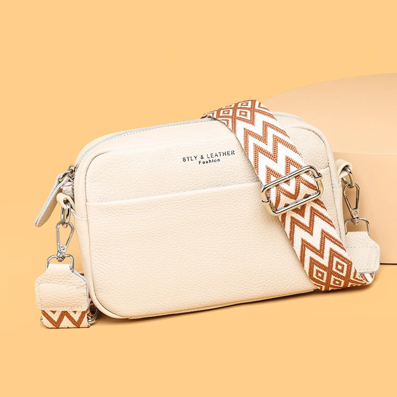 Sac Maë Compact – Cuir Véritable Grainé