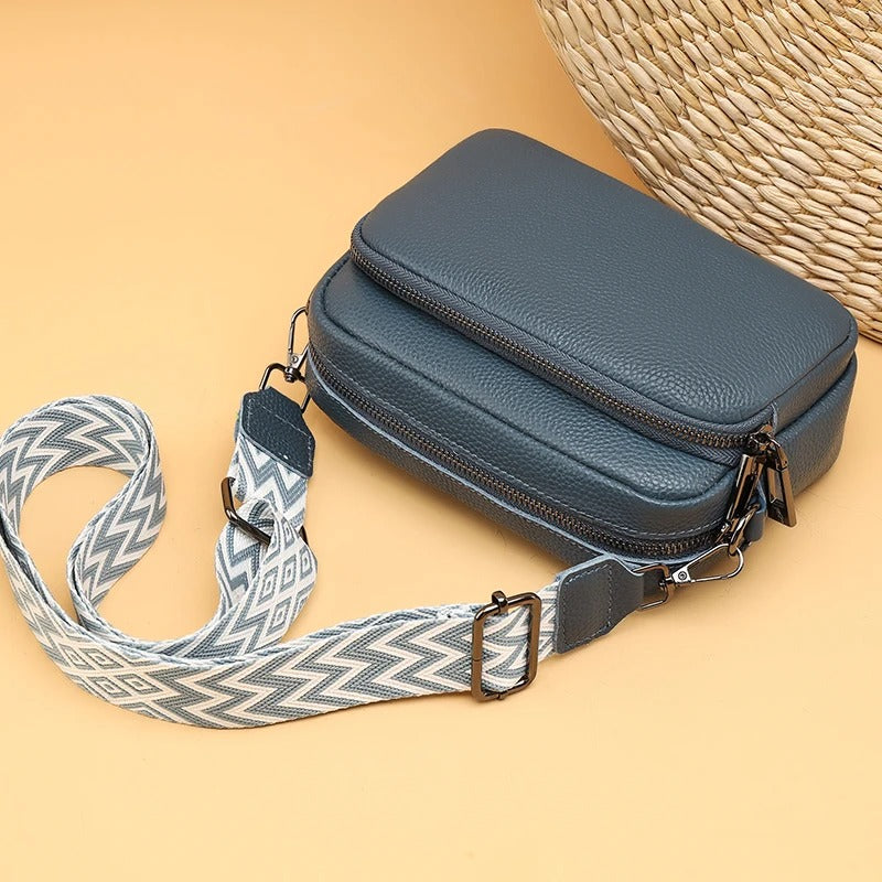 Sac Maë Compact – Cuir Véritable Grainé