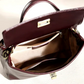 Sac Élégance - Bordeaux & Cuir Véritable