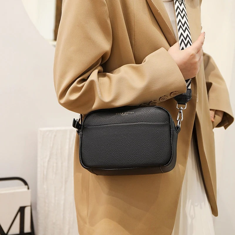 Sac Maë Compact – Cuir Véritable Grainé