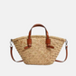 Sac Palma – Osier Tressé & Anses en Cuir